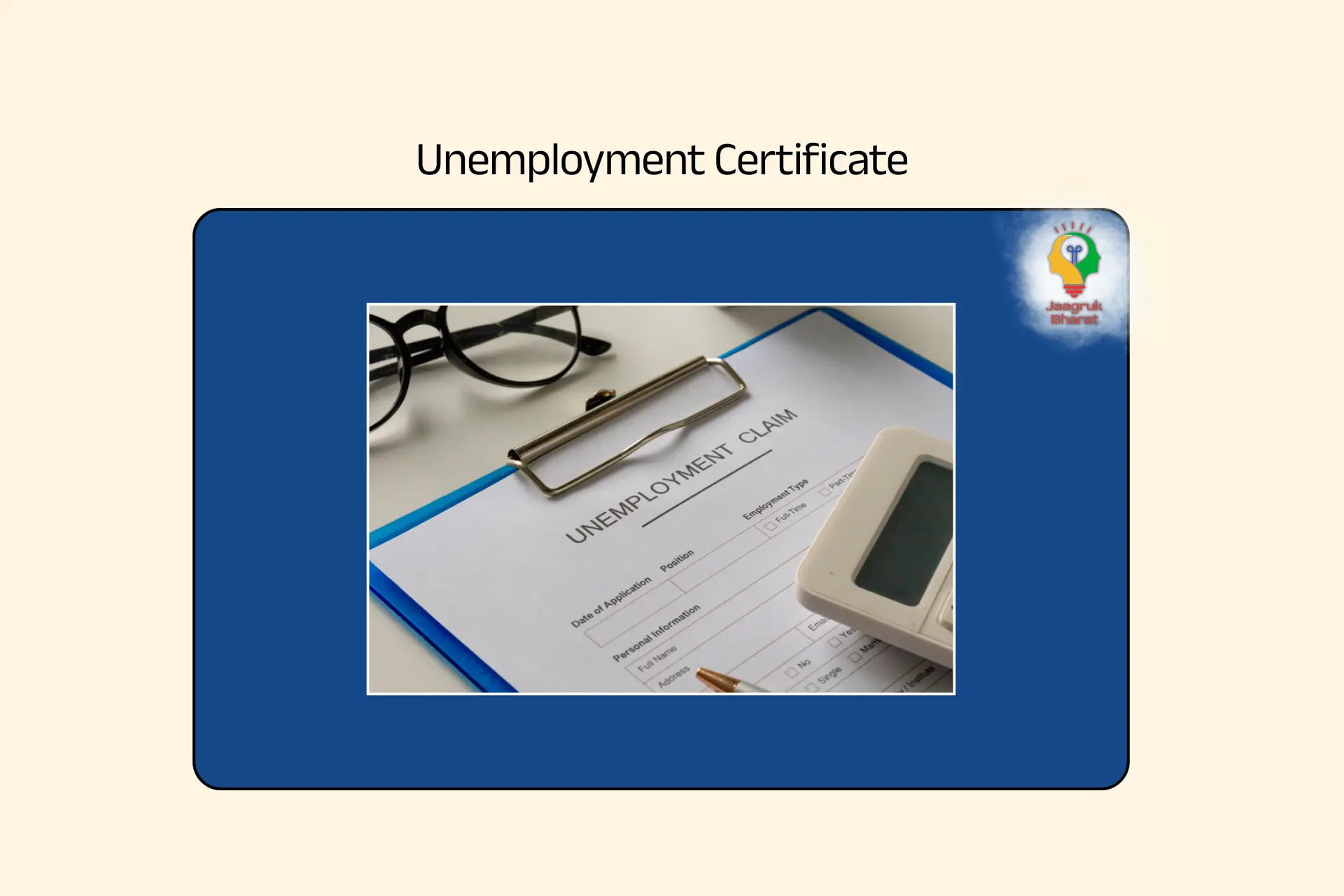 Unemployment Certificate