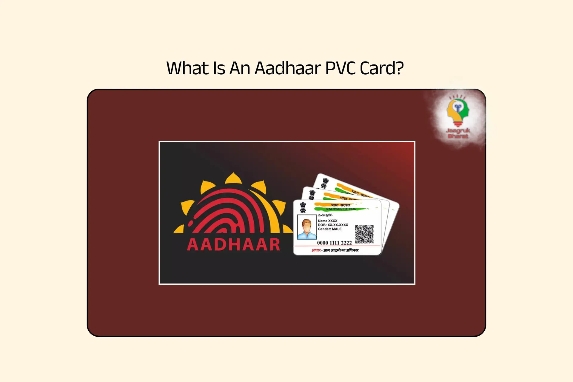 Aadhaar PVC Card