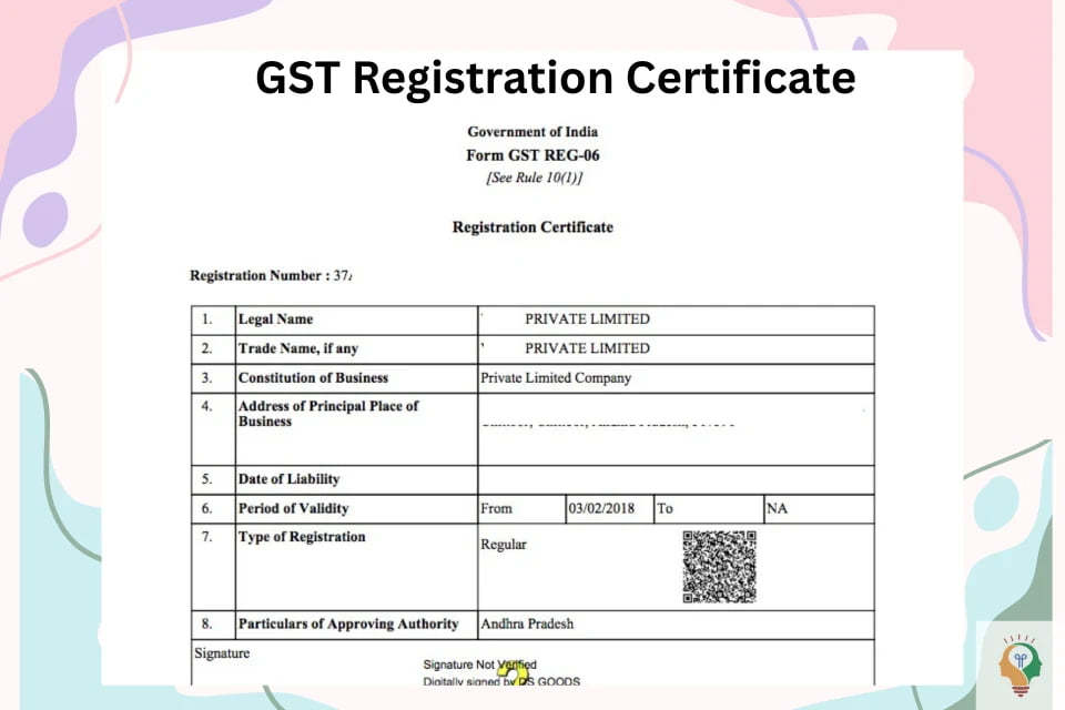 GST Registration Certificate