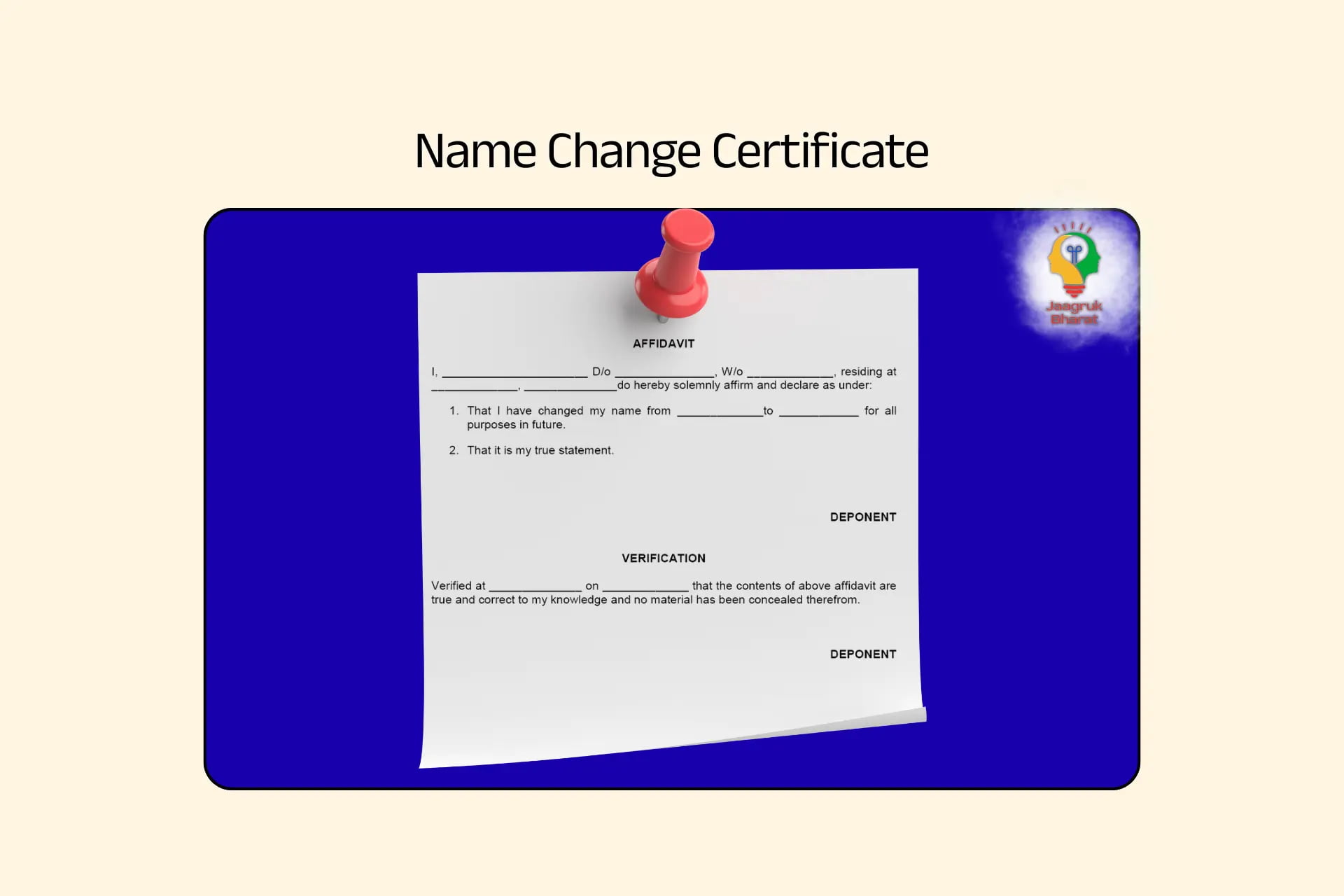 Name Change Certificate