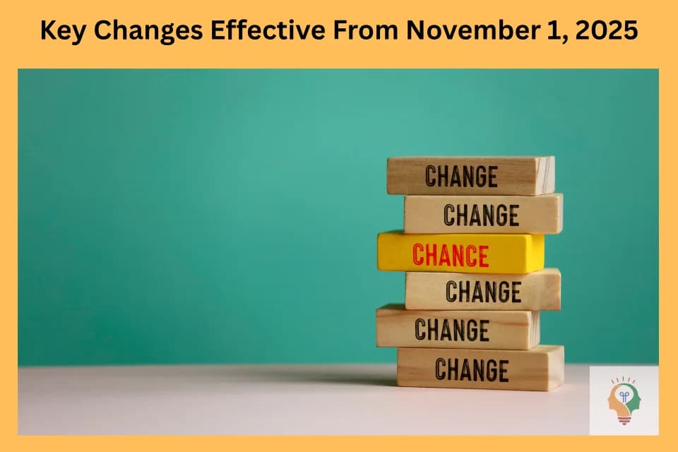 finance changes India Nov 2025