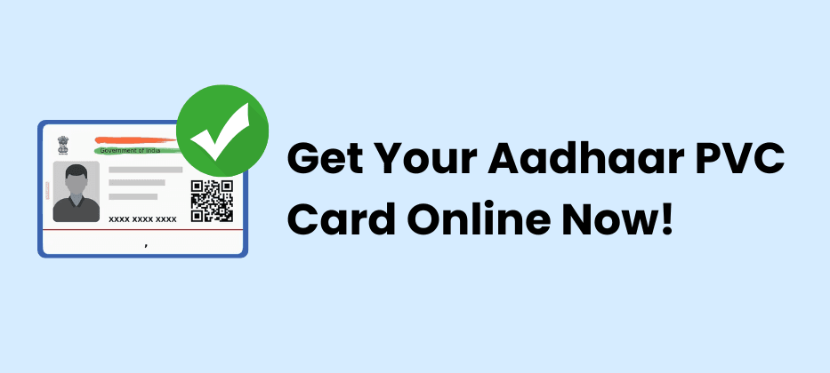 Addharc Pvc Card Generate Your Aadhaar PVC Card Online